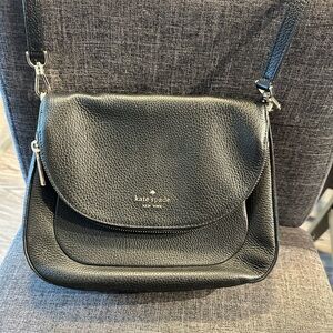 Kate Spade Black Pebbled Leather Crossbody Bag